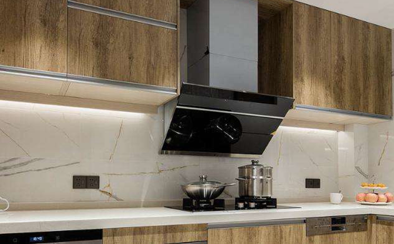 定制櫥柜吸油煙機安裝，星空梵高櫥柜