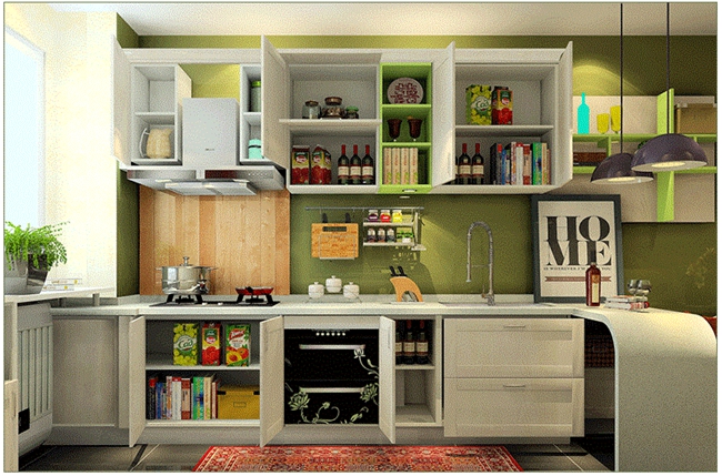 定制櫥柜個(gè)性設(shè)計(jì)，星空梵高櫥柜