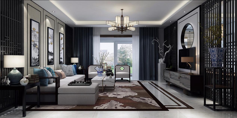 中式風(fēng)格全屋定制，星空梵高全屋定制