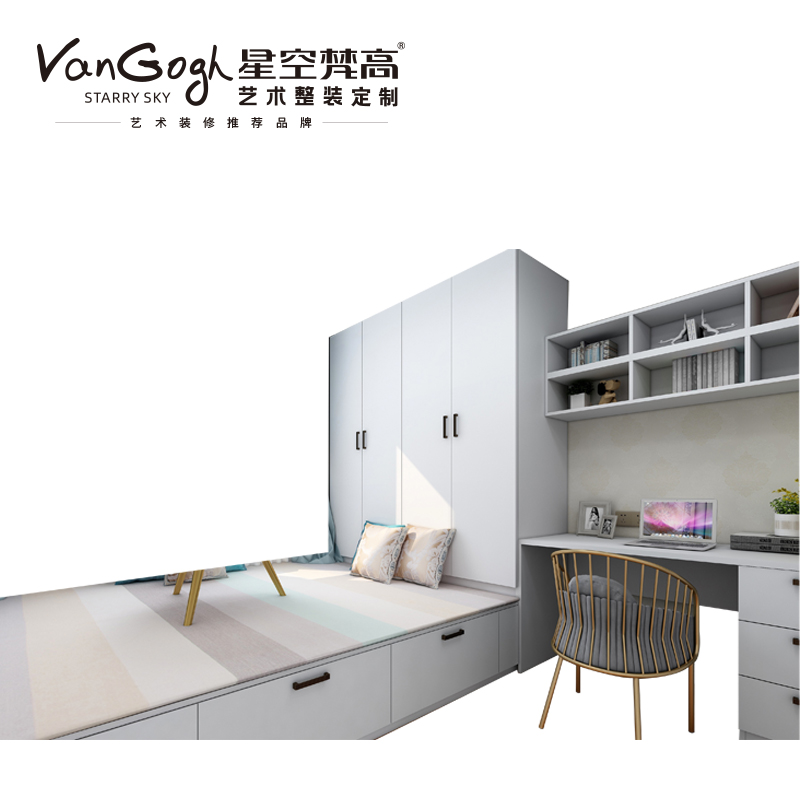 整體定制榻榻米 巴克卡爾·玉石白+艾格黃橡榻榻米 整體定制榻榻米 巴克卡爾·玉石白+艾格黃橡榻榻米