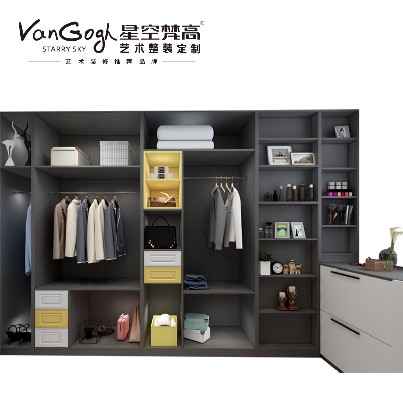 整體定制衣柜 蒙斯陽(yáng)光·黑木卡其+玉石白衣柜 整體定制衣柜 蒙斯陽(yáng)光·黑木卡其+玉石白衣柜