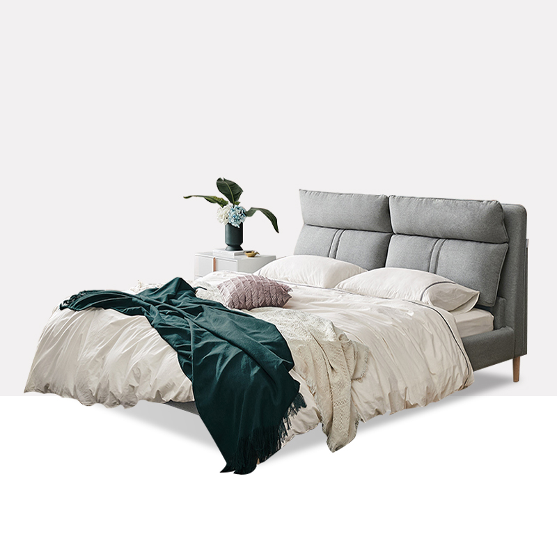 北歐風(fēng)格 布藝軟包高背床 天使之城 986# 北歐風(fēng)格 布藝軟包高背床 天使之城 986#